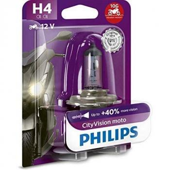 1 Bombilla Philips H4 City Vision Para Vehículos De Dos Ruedas