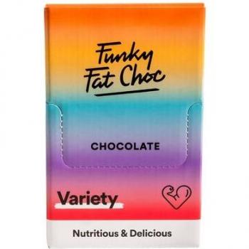 Funky Fat Choc - Pack surtido 10 tabletas keto de Chocolate