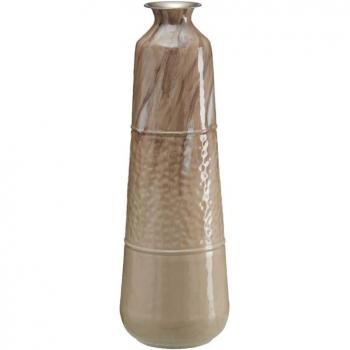 Jarrón Beige Hierro 28 x 28 x 84 cm
