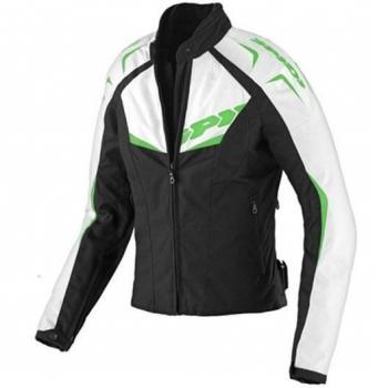 SPIDI Chaqueta Moto en Tejido NW 200 Tex Lady, Negro/Verde, L