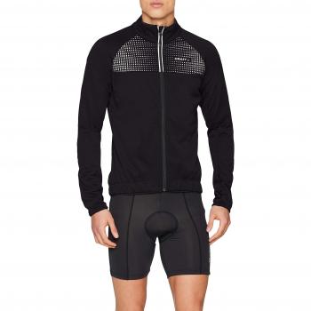 CRAFT Rime Lluvia Impermeable – Chaqueta de Ciclismo para Hombre, Hombre, Color Negro Mate/Plateado, tamaño FR: XL