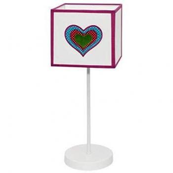 Lampara Sobremesa Amor 1xe14 Blanco/rosa de FABRILAMP.