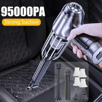 Aspiradora de coche portátil inalámbrica potente 95000PA con alta succión para limpieza automotriz