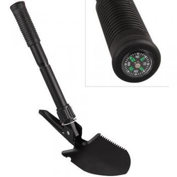 Shsyue® Plegable Plegable Pala Pala de Emergencia Jardín Camping Senderismo Herramienta