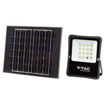 Kit Proyector LED Solar 12W 1200 Lúmenes con Mando a Distancia y Panel Solar 4000K IP65