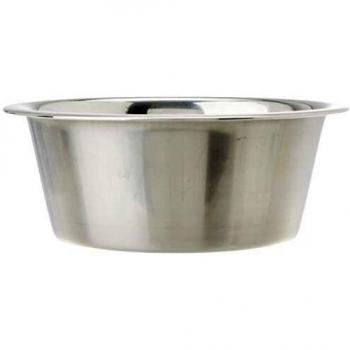 DUVO 7563102 Comedero Acero Plano, 16 cm, 950 ml