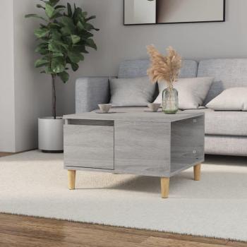 Mesa de centro Sonoma gris 55x55x36,5 cm madera multicapa