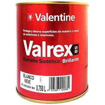 Valentine Valrex Esmalte Sintético Brillante Blanco Nieve 750 ML