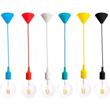 Lámpara Colgante Rubik de Silicona y PVC