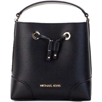 Mercer Small Black Pebbled Leather Bucket Crossbody Bag Purse