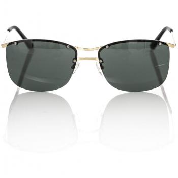 Frankie Morello Black Metallic Fibre Sunglasses, Type: Sunglasses, Characteristics: Male, Color: Black, Size: ONE SIZE
