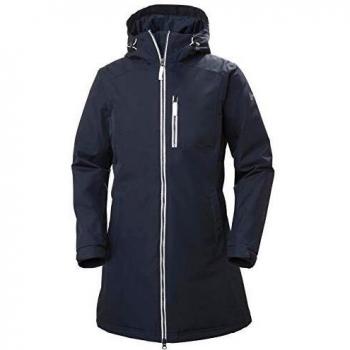 Helly Hansen Women's Long Belfast Insulated Waterproof Winter Parka Navy Size L