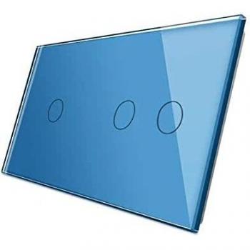 Frontal 2x cristal azul, 3 botones