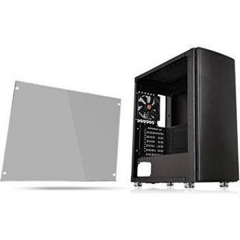 Thermaltake Versa H27 TG Tempered Glass - Caja Mediana Cuenta con una Ventana de Vidrio Templado, Color Negro