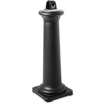Rubbermaid Commercial Products Tuscan - Cubo de basura de colillas, color negro