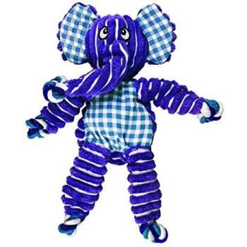 KONG - Floppy Knots Elephant - Juguete con Cuerdas internas antirrotura - para Perros Medianos/Grandes