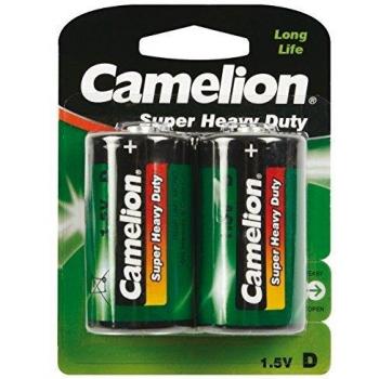 Batería Camelion LongLife R20P 1.5V 2 piezas