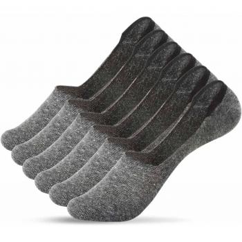 UMIPUBO 10/6 Pares Calcetines para hombres Invisibles De Algodón Calcetines Cortos Elástco Con Silicona Antideslizante Anti-olor