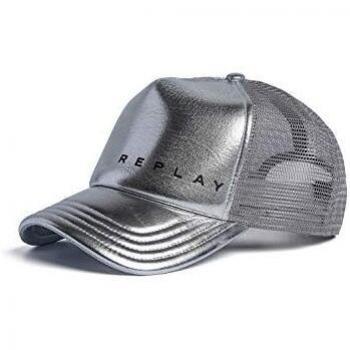 REPLAY Laminated Neoprene Cap Women's Silver