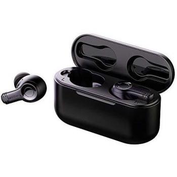 omthing Auriculares inalámbricos con micrófonos para Llamadas telefónicas claras, Bluetooth 5.0 con Graves Profundos y Control táctil, Aislamiento de Ruido, Tiempo de reproducción de 20 h por 1MORE