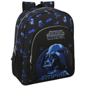 Mochila Junior Adaptable Carro Star Wars Digital Escape 38cm con Hombreras y Espalda Ergonómicas Acolchadas, Doble Tirador en Cremallera Principal, Bolsillos Laterales Portab