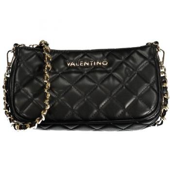 Valentino by Mario Valentino Black Polyethylene Handbag with Chain Shoulder Strap and Zip Closure, Cross Body Bag for Women, Size: ONE SIZE
