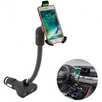 Cargador y Soporte Movil Coche,Soporte de Smartphone para iPhone XR / 8 Plus ,Galaxy S9/S8 Edge/ Note 9 /8 , Huawei etc.