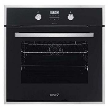 Horno Eléctrico Multifunción Cata OMD 7009 X, Capacidad de 60L, Acero Inoxidable y Cristal Negro