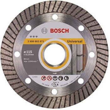 Bosch 2 608 602 671 - Disco de corte de diamante Best for Universal Turbo - 115 x 22,23 x 2,2 x 12 mm