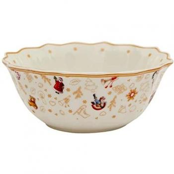 Bowl Edición Aniversario Navidad Toy's Delight de Villeroy & Boch - Cerámica, diseño navideño, capacidad para servir, colección temática
