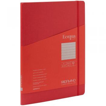 Libreta A4 Rayado Espiral Escondida Ecoqua Plus Fabriano Boutique Rojo - Cuaderno Fabriano de Arte Rojo A4 Ecoqua Plus 90G Rayas 70 Hojas