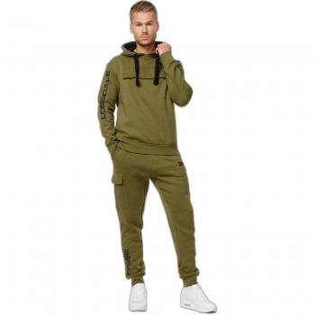 Lonsdale Rushen Olive Green Hoodie for Men, 3XL