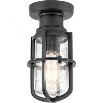 Farol de jardín Suri negro texturizado, 11 pulgadas, IP44, E27