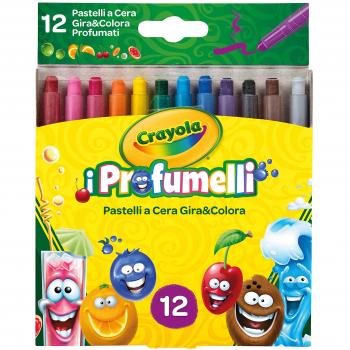 Set de 12 Pasteles a Cera Aromatizados Retráctiles Gira y Colora Crayola
