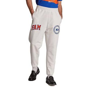 La Martina Pantalón Deportivo Jogger 11M100-FP533 Hombre de algodón elástico Holgado, Cloud Dancer, Man, L
