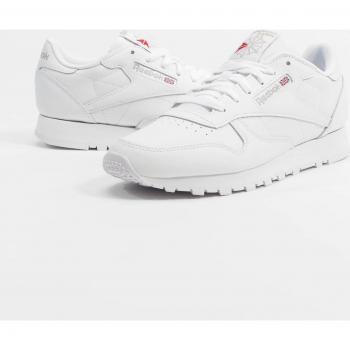 Zapatilla Reebok Classic Leather Mujer Talla 41 Color Blanco/Pure Grey