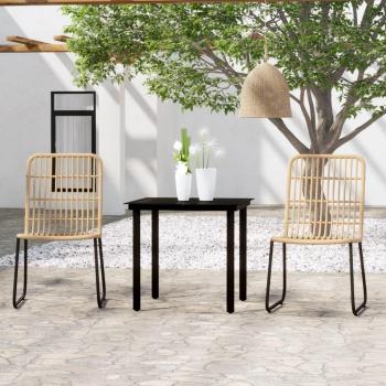 3-Piece Oak Garden Dining Set