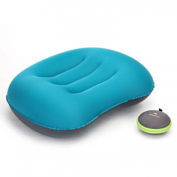 Topnaca® - Almohada inflable ultraligera de viaje, cómoda y portátil, para senderismo, camping, picnic, deportes al aire libre, azul