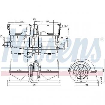 Ventilador Interior NISSENS 87134