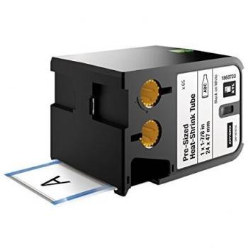 Etiquetas Dymo XTL 60 unidades tubo termorretráctil (24 mm x 47 mm) blanco con impresión negra