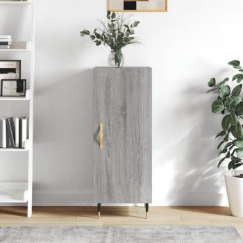 Aparador de madera contrachapada 34,5x34x90 cm Mueble de Almacenaje de Salón Buffet para salón Armario Auxiliar Armario de Almacenamiento Gris Sonoma
