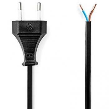 Nedis PCGP11700BK20 Cable de alimentación | Conector Europeo - Extremo Abierto | 2,0 m | Negro