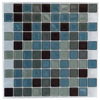 Etiqueta Cuadrada Adhesiva de PVC - 25x25 cm - Azul Atmosphera Créateur D'Intérieur