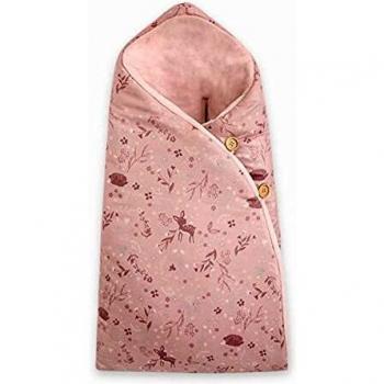 SACO ARRULLO TUC TUC CAPUCHA PARA CAPAZO O GRUPO 0 LITTLE FOREST COLOR ROSA