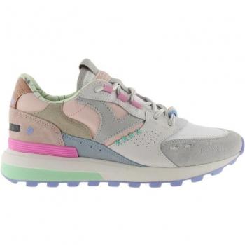 Zapatillas de mujer tipo running bajas con cordones elásticos