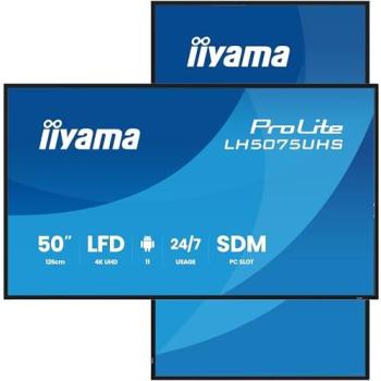 Pantalla LCD iiyama ProLite LH5075UHS-B2AG 50 4K Ultra HD Wi-Fi Android 11 24/7