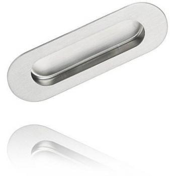 Gedotec Carcasa Tirador Entrada Tirador de Puerta corrediza SIRI Acero Inoxidable Cepillado Mate 120 x 40 mm Hecho en EU - 1 ud