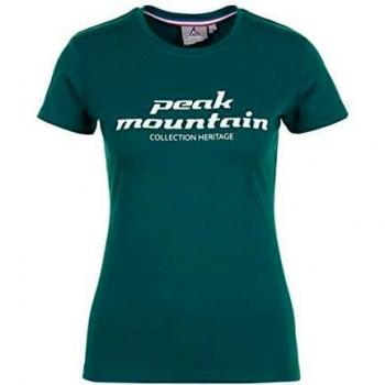 Peak Mountain -Camiseta Manga Corta Mujer - ACOSMO-Verde-S