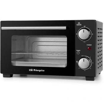 Horno de Sobremesa Orbegozo HO985, Capacidad 10L, Color Negro, Potencia 800W