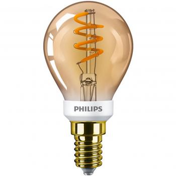 Philips Master Value LEDluster E14 Ball Filament Clear 2.6W 136lm - 918 | Highest Colour Rendering - Dimmable - Replacer for 15W
